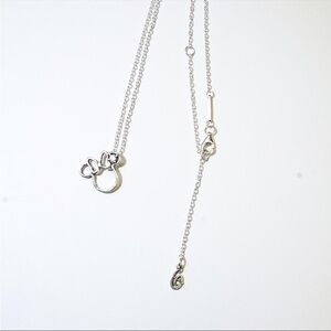 New PANDORA Minnie Mouse Disney 925 Sterling Silver Necklace Bow Pendant STAMPED